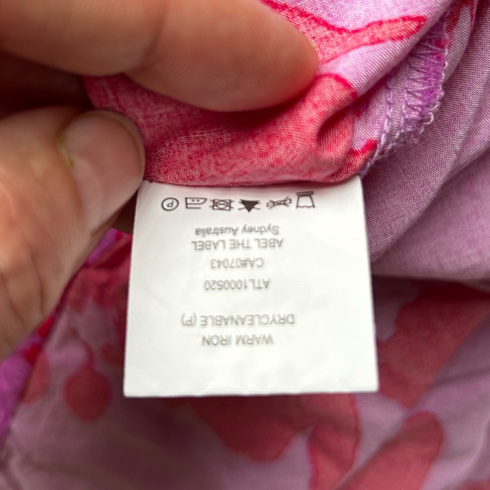 Abel The Label Charlotte Maxi Dress Lilac/Red Anthropologie revolve - Picture 11 of 13